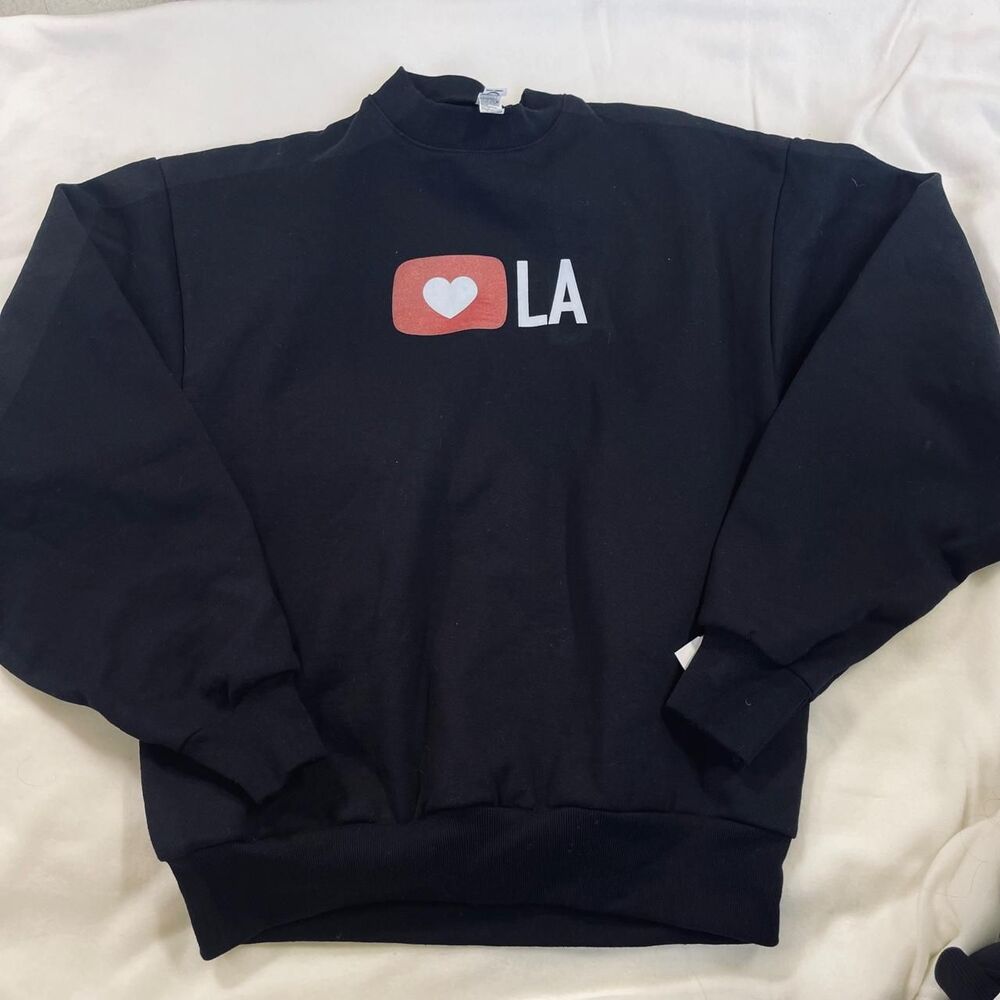 Los-angeles-apparel Women's Black Sweatshirt
